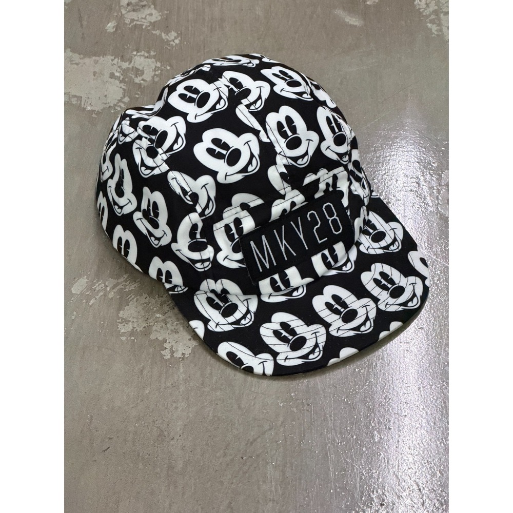 NEFF DISNEY Collection Mickey Mouse Cap Black White Strapback 5 Panel Hat